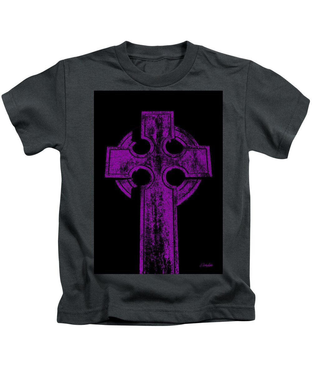  Kids T-Shirt featuring the photograph Celtic Cross by Nathan Little