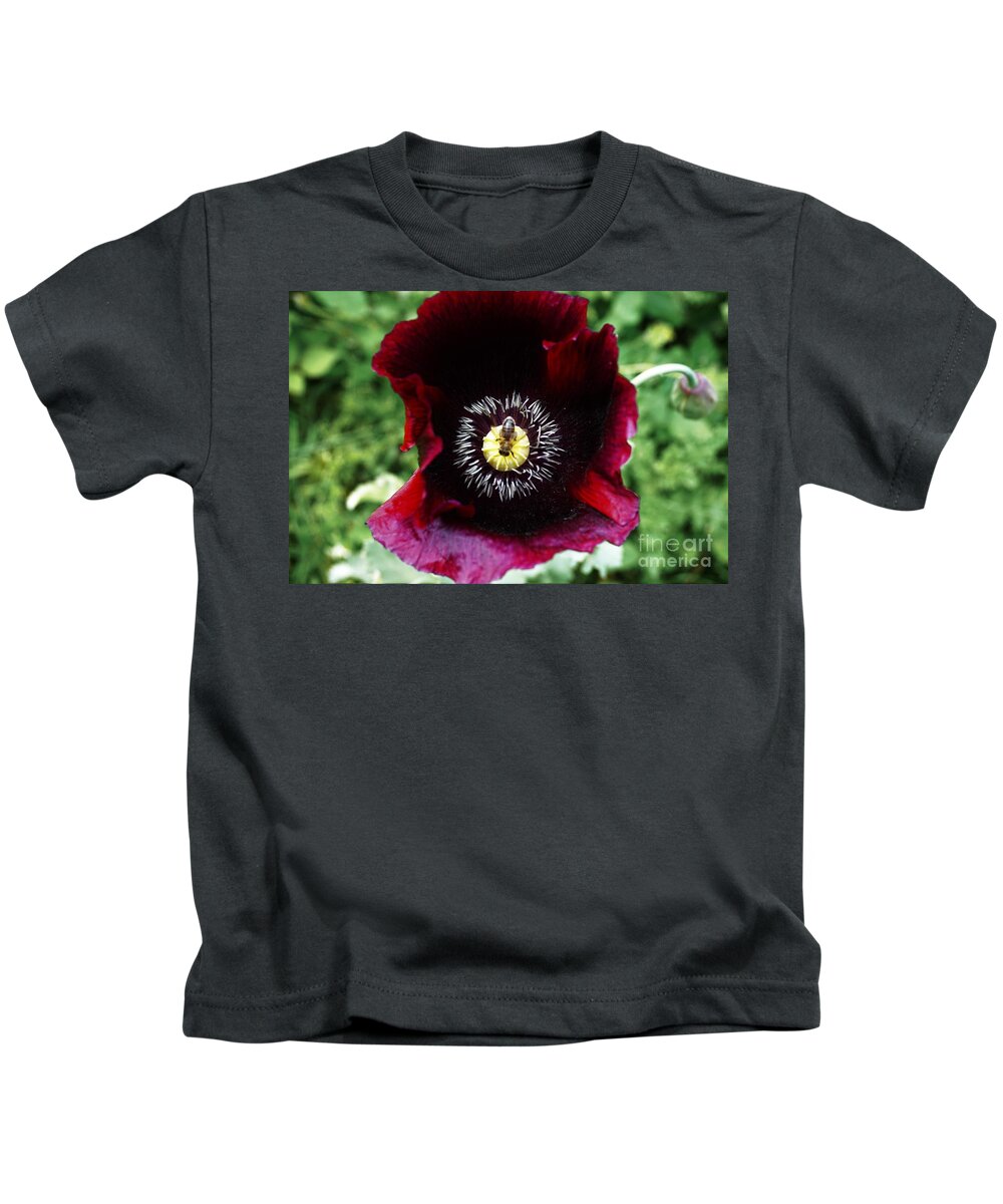 Poppy Kids T-Shirt featuring the photograph Centered by Merle Grenz