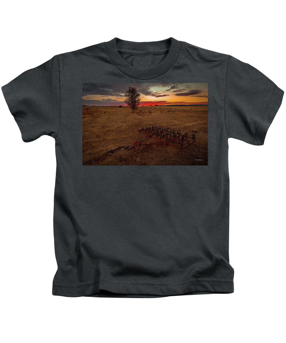 Landscape Kids T-Shirt featuring the photograph Change on the Horizon by Tim Bryan