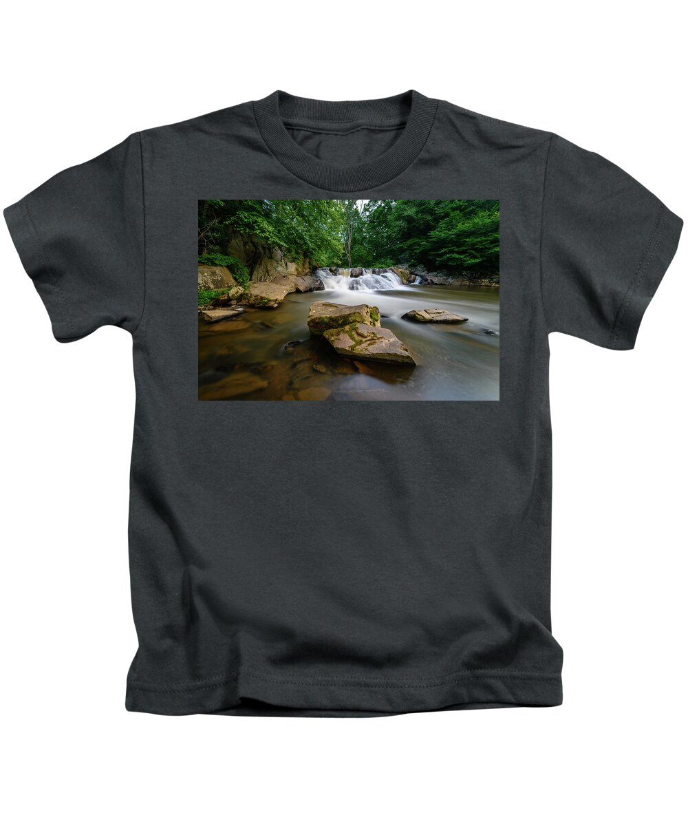 Chestnut Kids T-Shirt featuring the photograph Chestnut Creek Falls by Michael Scott