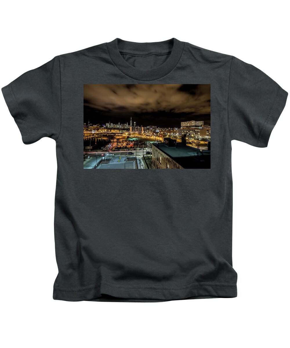 Chicago Kids T-Shirt featuring the photograph Chicago City and Skyline by Sven Brogren
