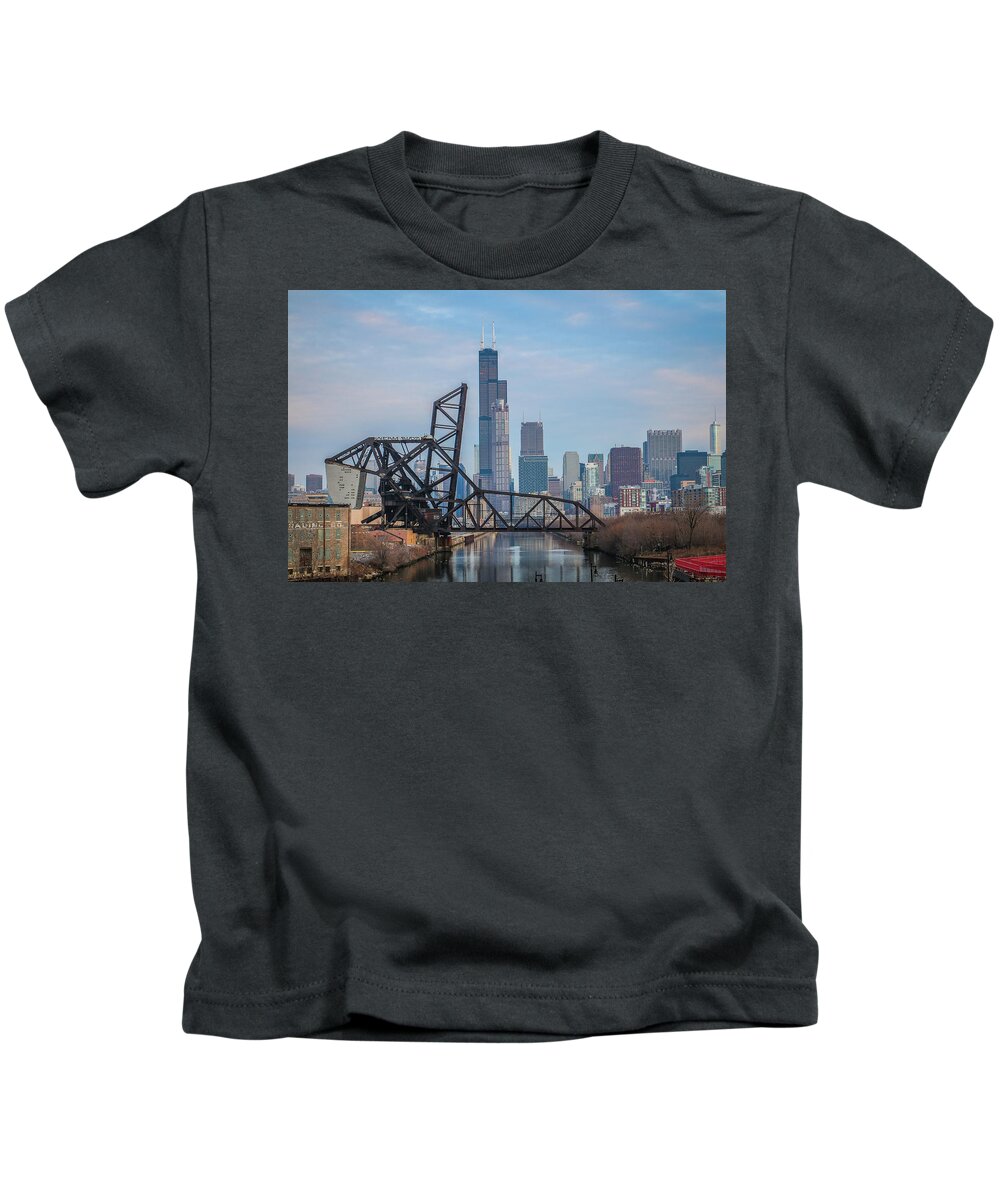  Kids T-Shirt featuring the photograph Chicago by Tony HUTSON