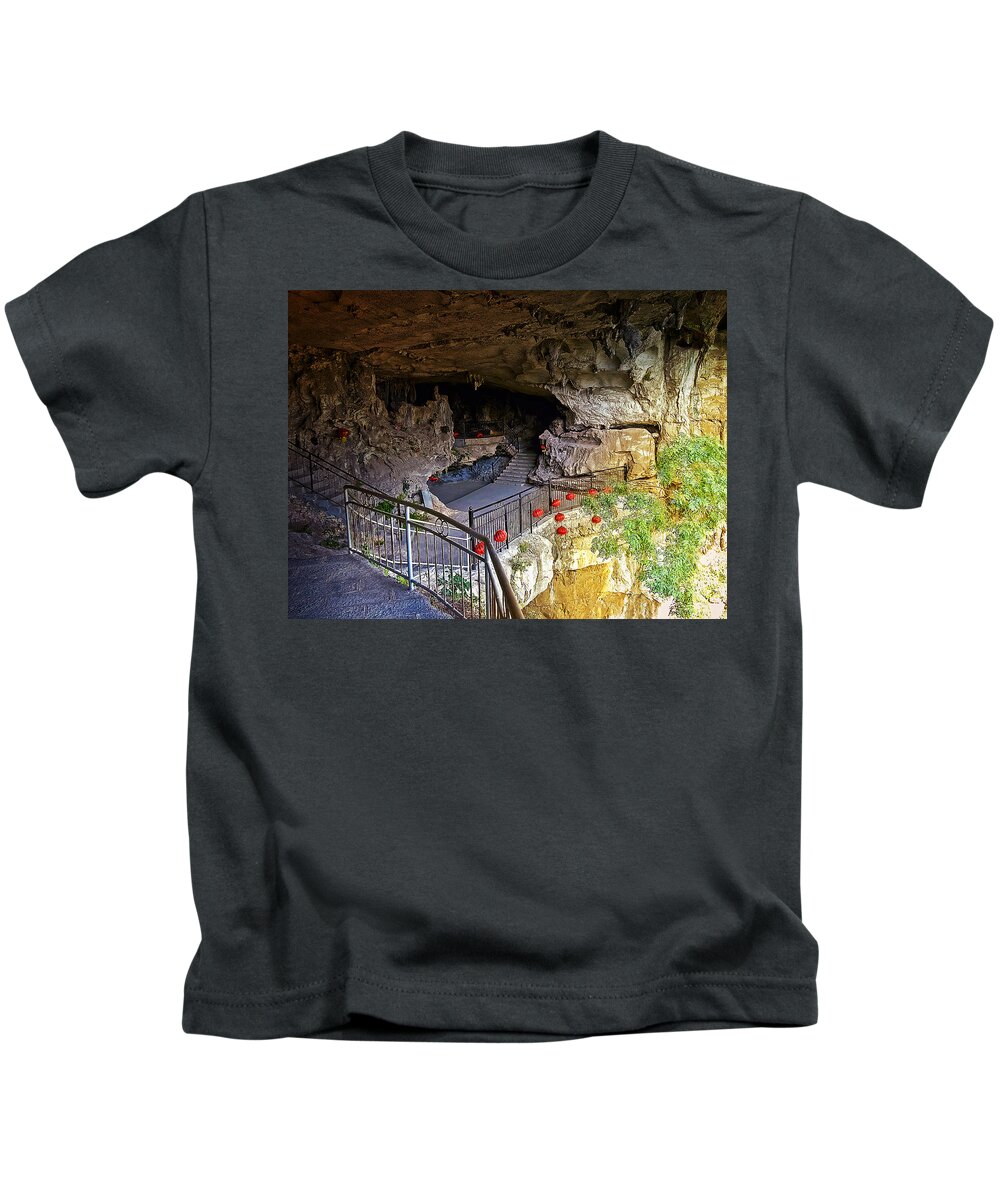 China Kids T-Shirt featuring the photograph China Guilin landscape scenery photography-23 by Artto Pan