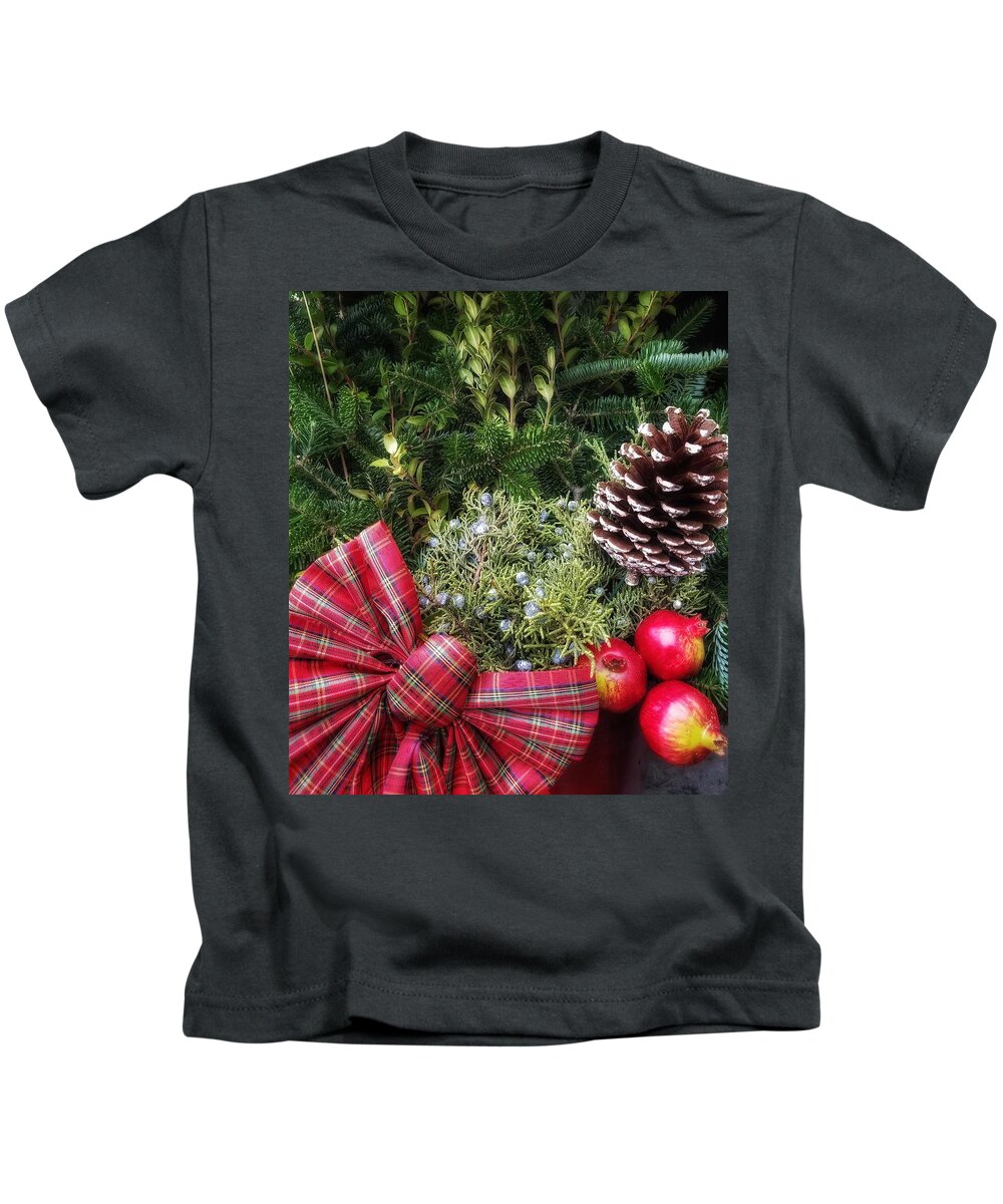 Christmas Kids T-Shirt featuring the photograph Christmas Arrangement by Mary Capriole