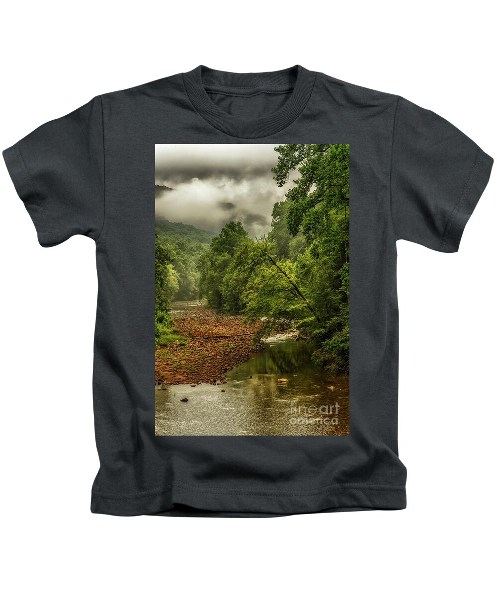 Williams River Kids T-Shirt featuring the photograph Clearing Storm Williams River by Thomas R Fletcher