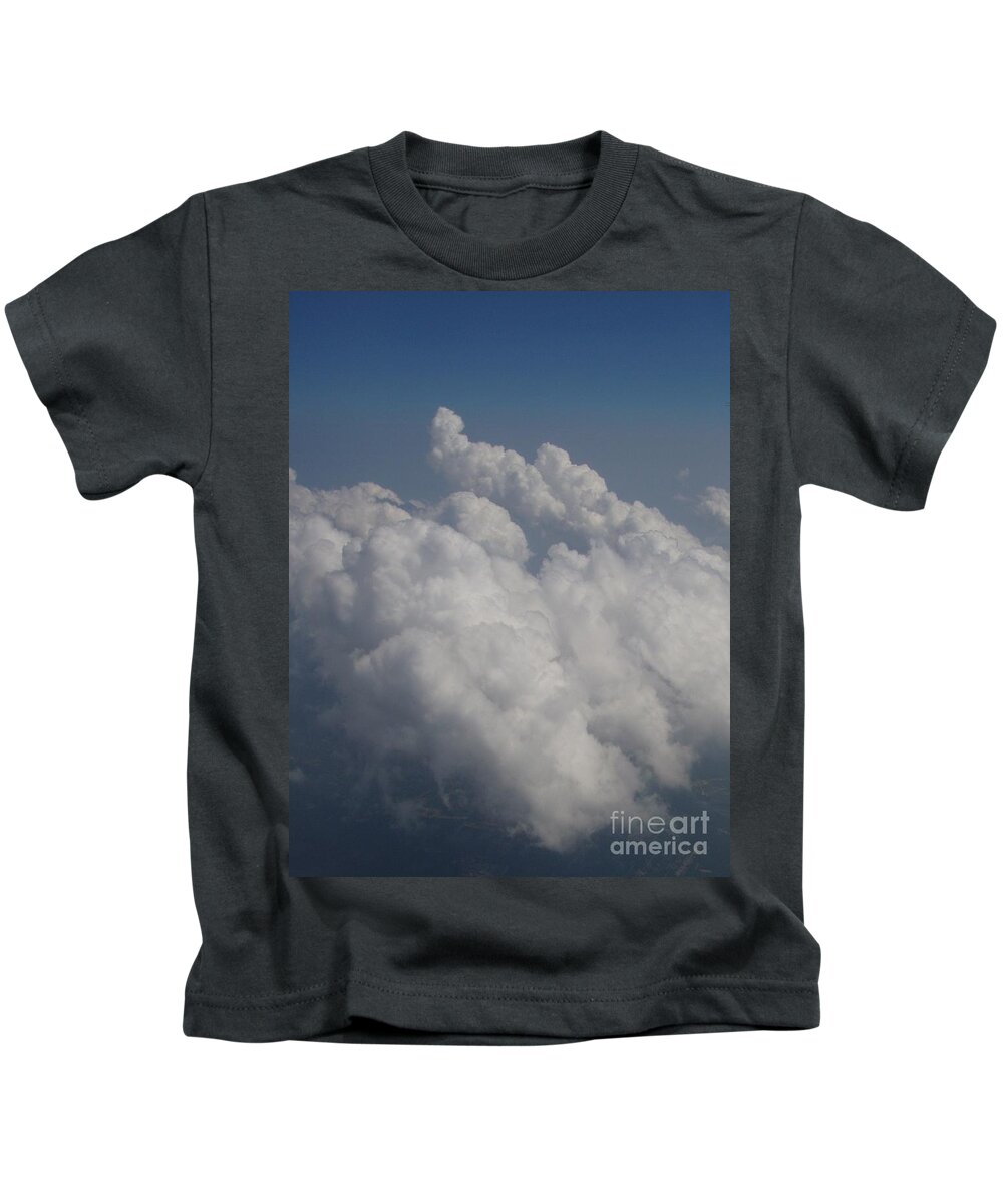 Clouds Kids T-Shirt featuring the photograph Cloud Depth II by Deborah Crew-Johnson