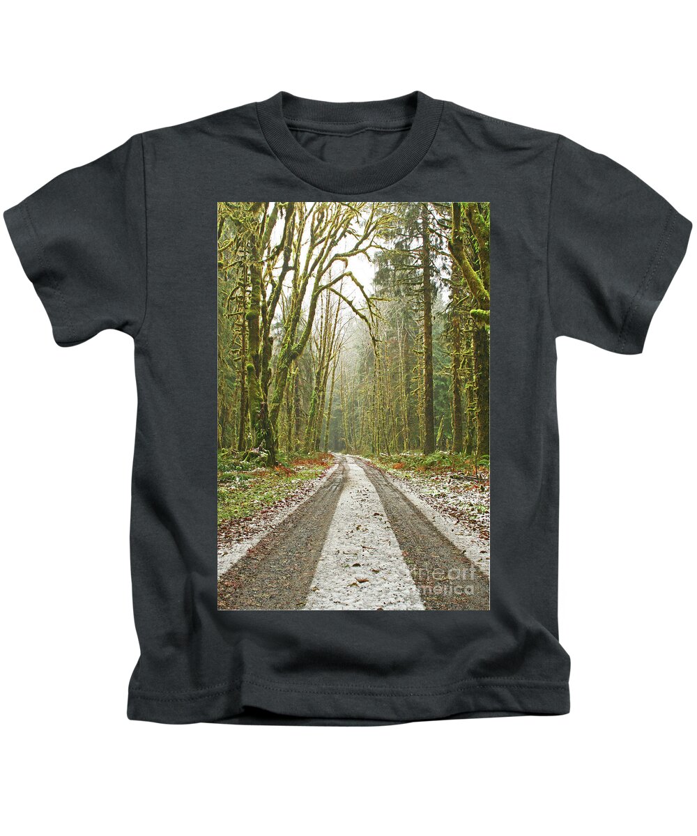 Landscape Kids T-Shirt featuring the photograph Cold Paths by Marcel Stevahn