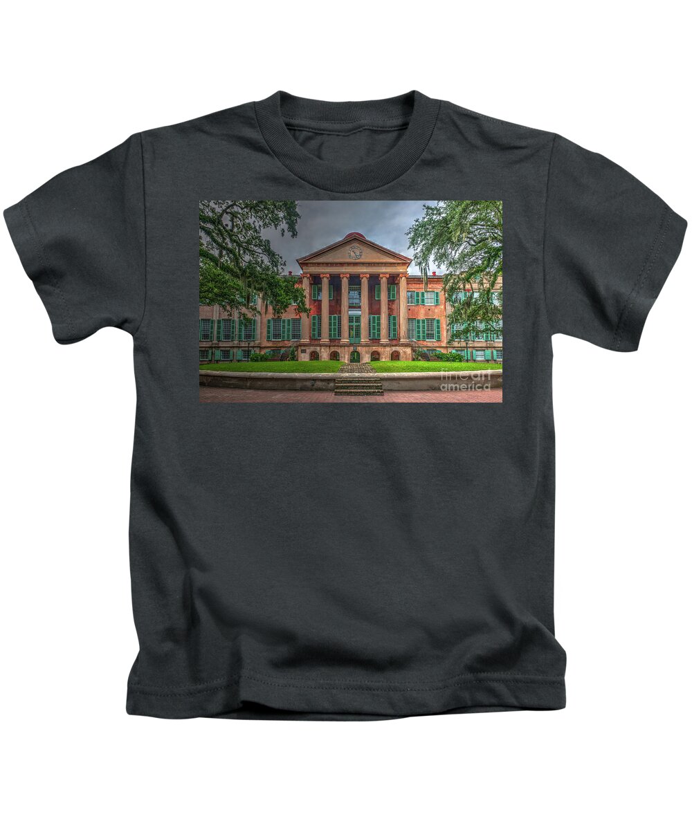 Cofc Kids T-Shirt featuring the photograph College of Charleston - Go Cougars by Dale Powell
