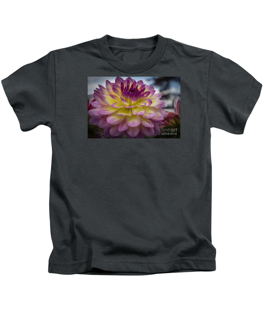 Flora Kids T-Shirt featuring the photograph Color Starburst by Joann Long