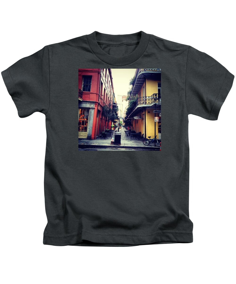 Buildings Kids T-Shirt featuring the photograph Colors by Diana Rosales 