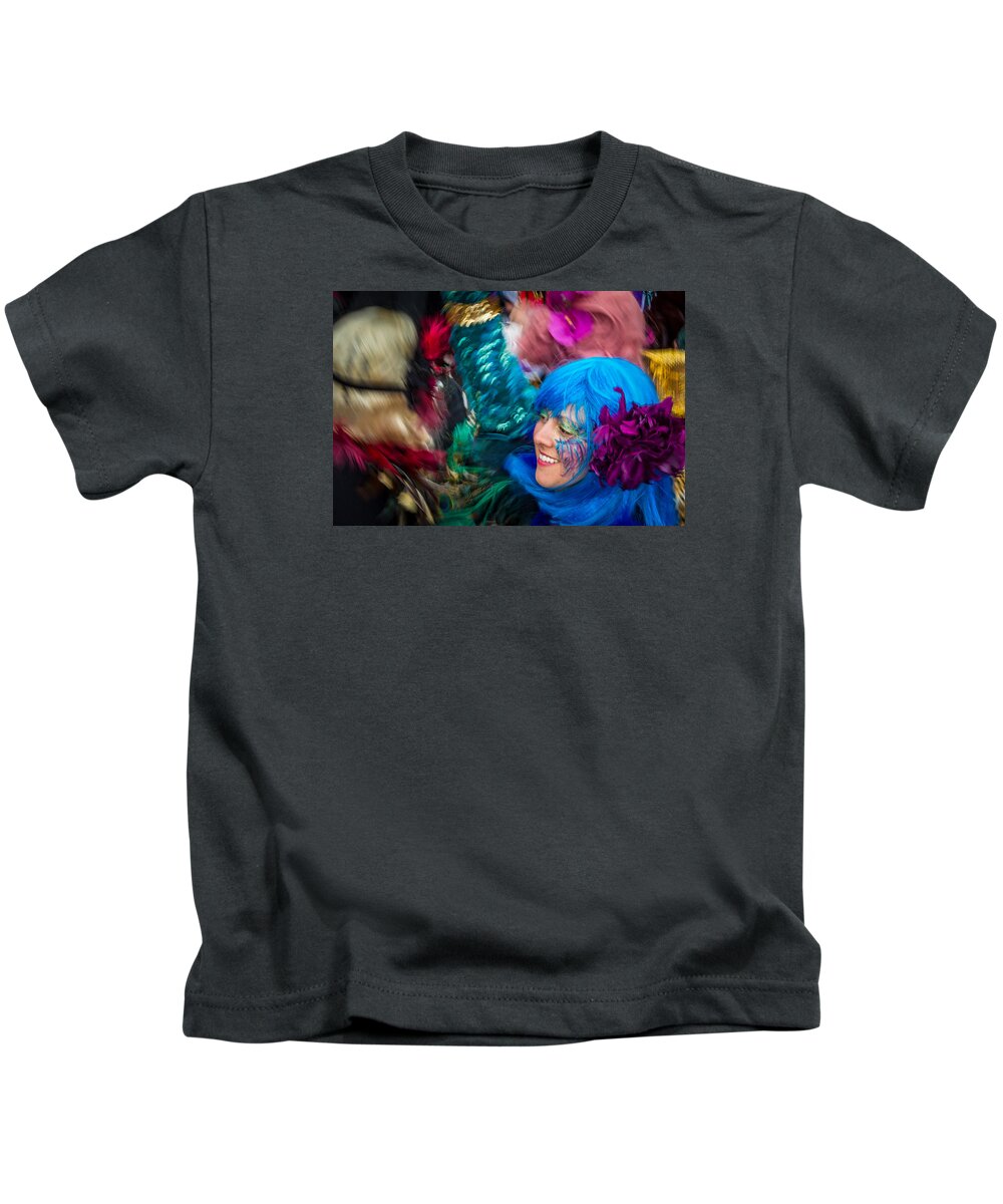 Louissiana Kids T-Shirt featuring the photograph Colors of Carnival by Thomas Lavoie