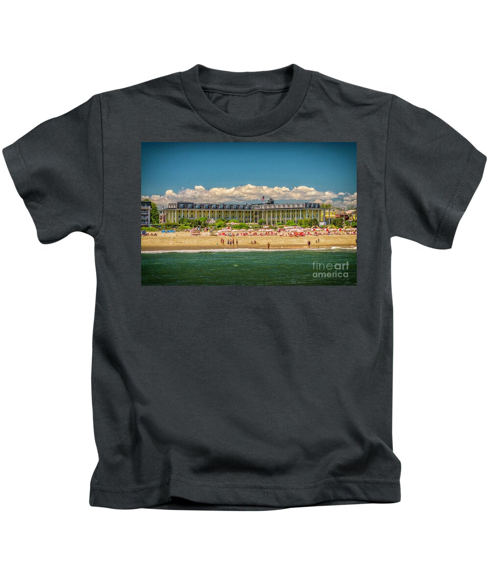 Atlanic Coast Kids T-Shirt featuring the photograph Congress Hall in Cape May by Nick Zelinsky Jr