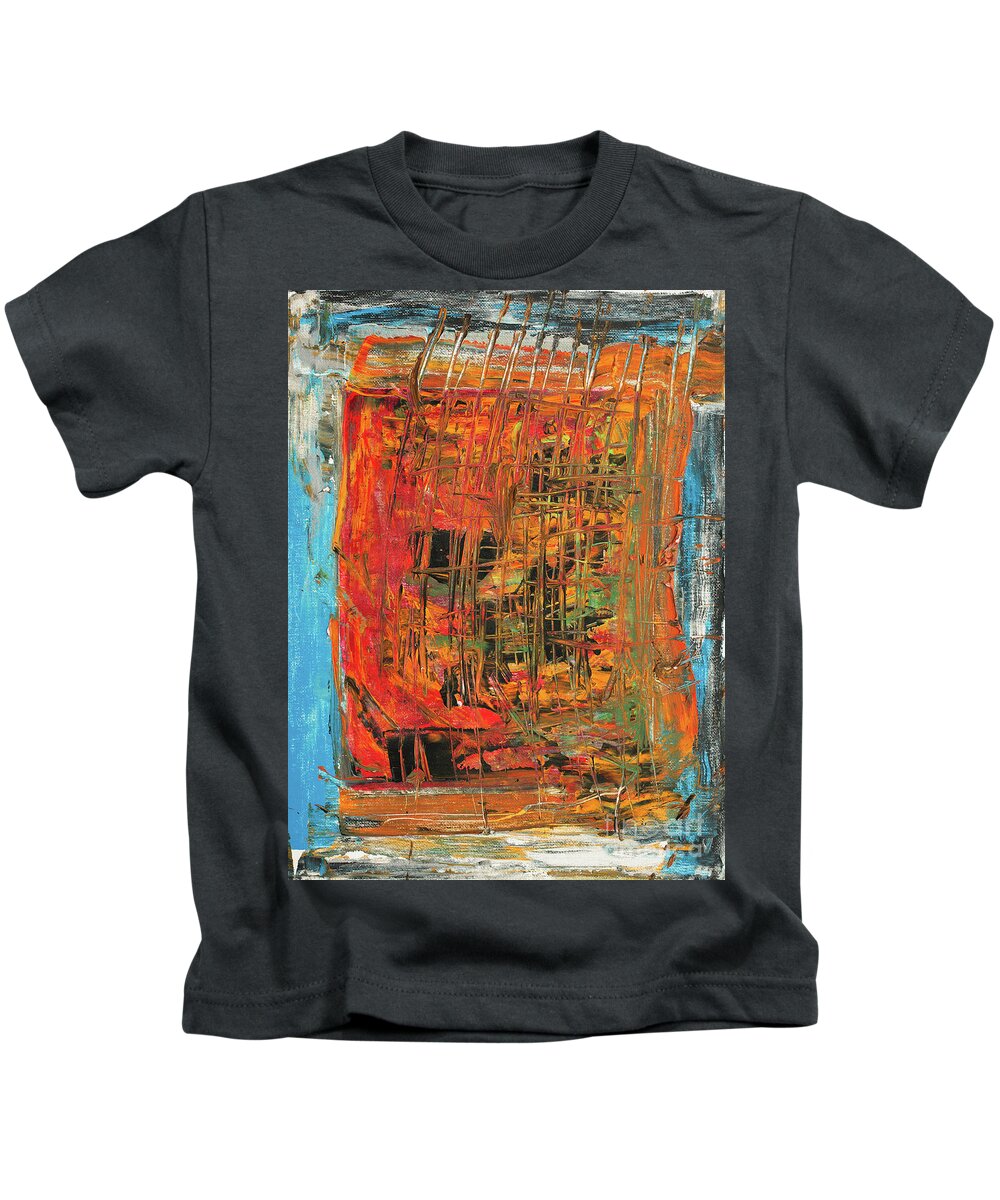 Construction Kids T-Shirt featuring the painting Construction by Bjorn Sjogren