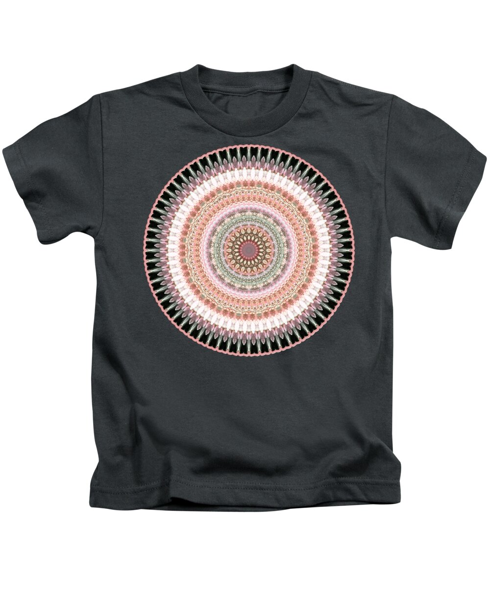 Water Lily Kids T-Shirt featuring the digital art Court of Sixty Knights by Lynde Young
