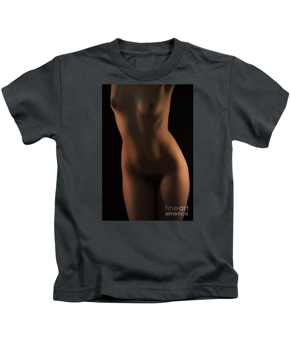 Artistic Photographs Kids T-Shirt featuring the photograph Curve of one by Robert WK Clark