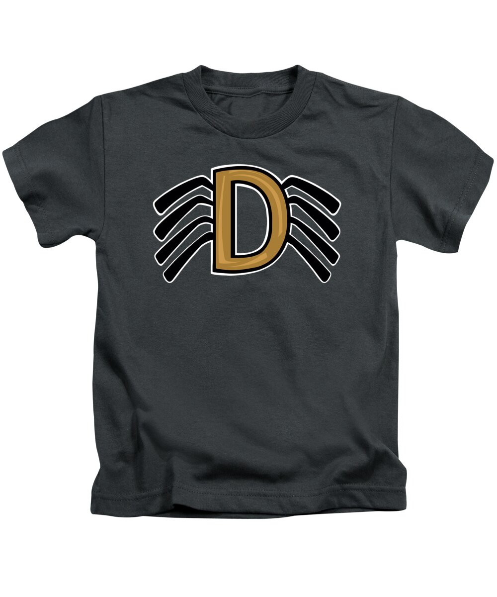 Daddy Long Legs Kids T-Shirt featuring the digital art Daddy Long Legs Logo by Demitrius Motion Bullock
