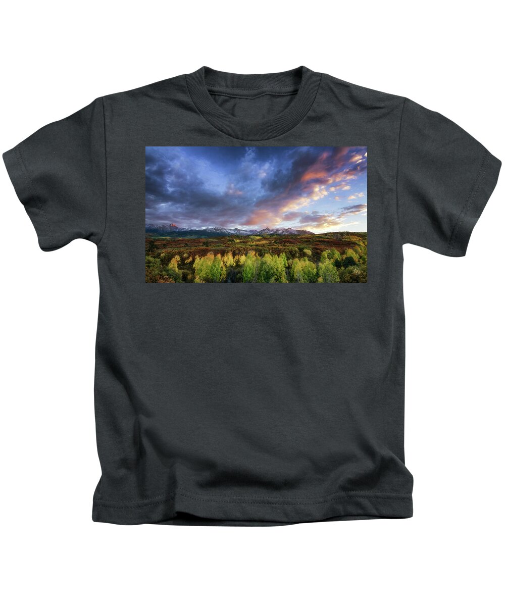 Aspen Kids T-Shirt featuring the photograph Dallas Divide by Debra Boucher