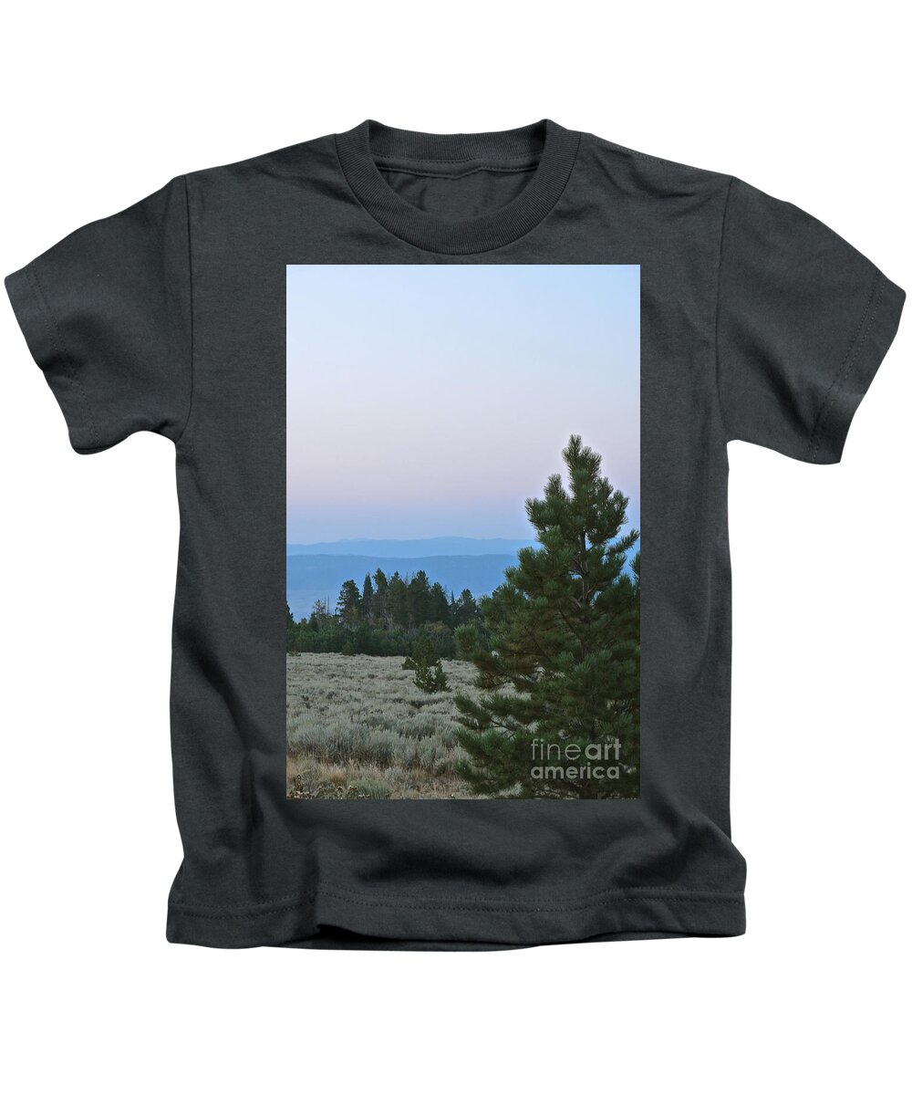 Mountain Kids T-Shirt featuring the photograph Daybreak on the Mountain by Cindy Schneider
