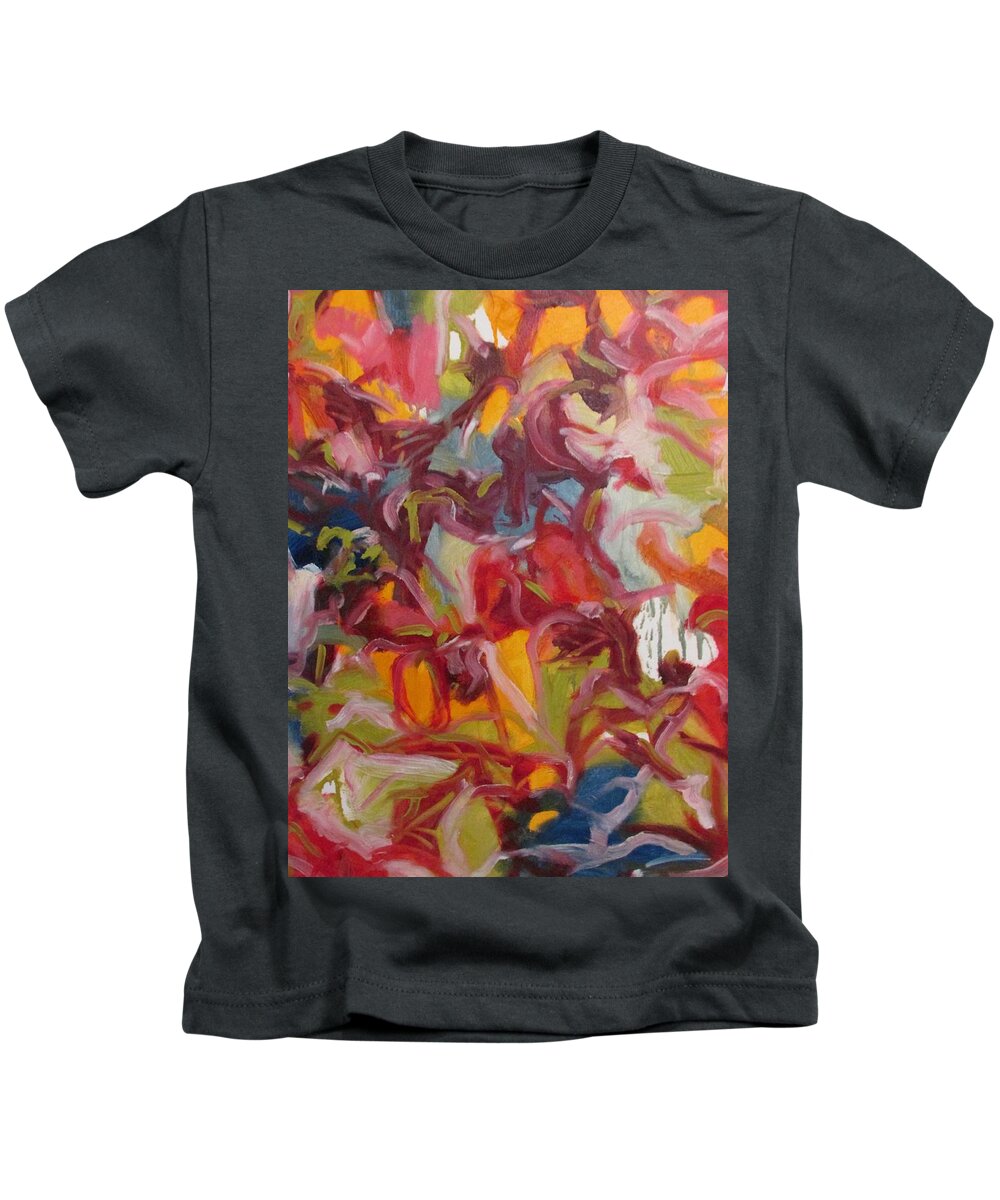 Landscape Kids T-Shirt featuring the painting Deep Happiness by Steven Miller