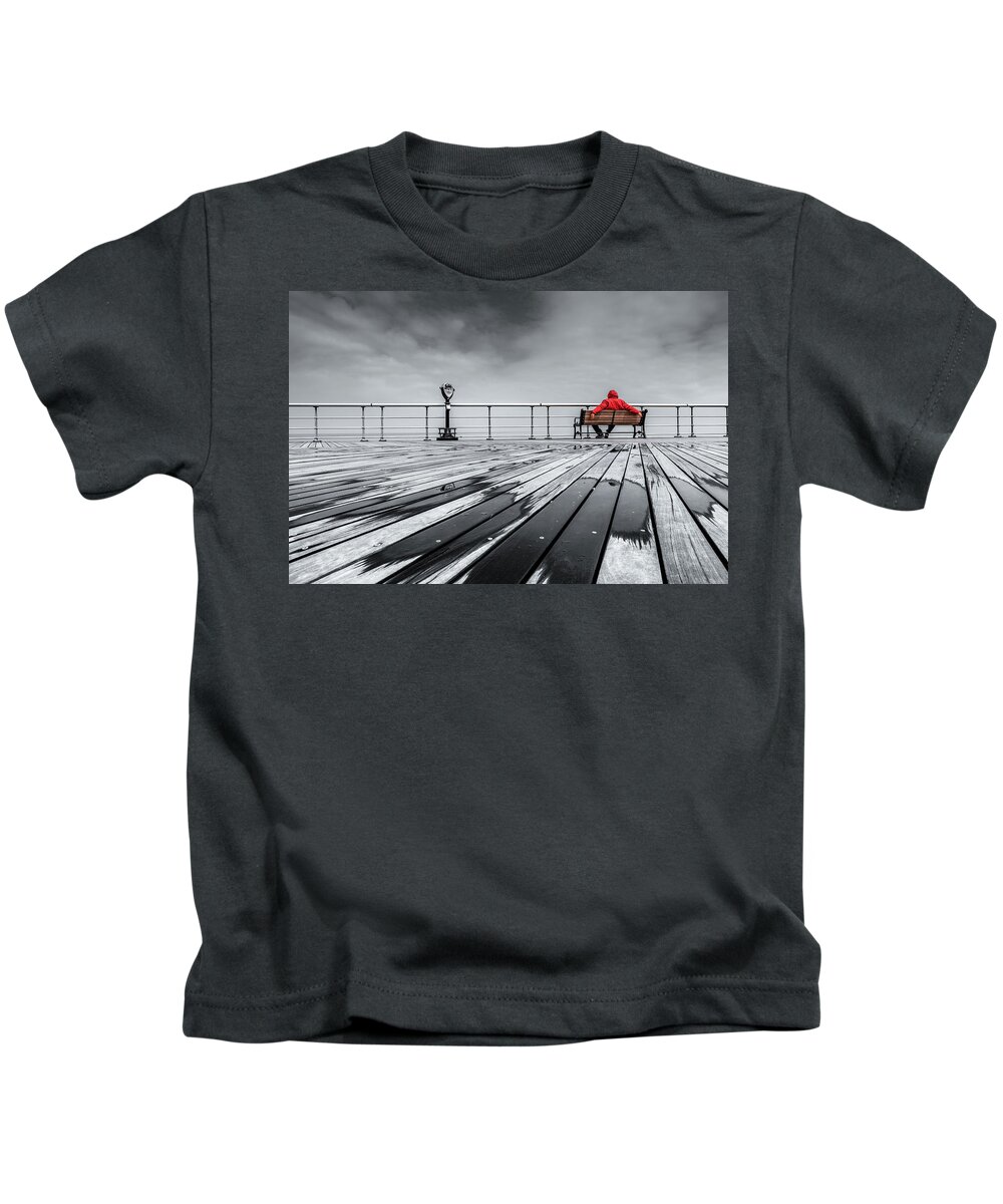 Sitting Kids T-Shirt featuring the photograph Waiting for Winter by John Randazzo