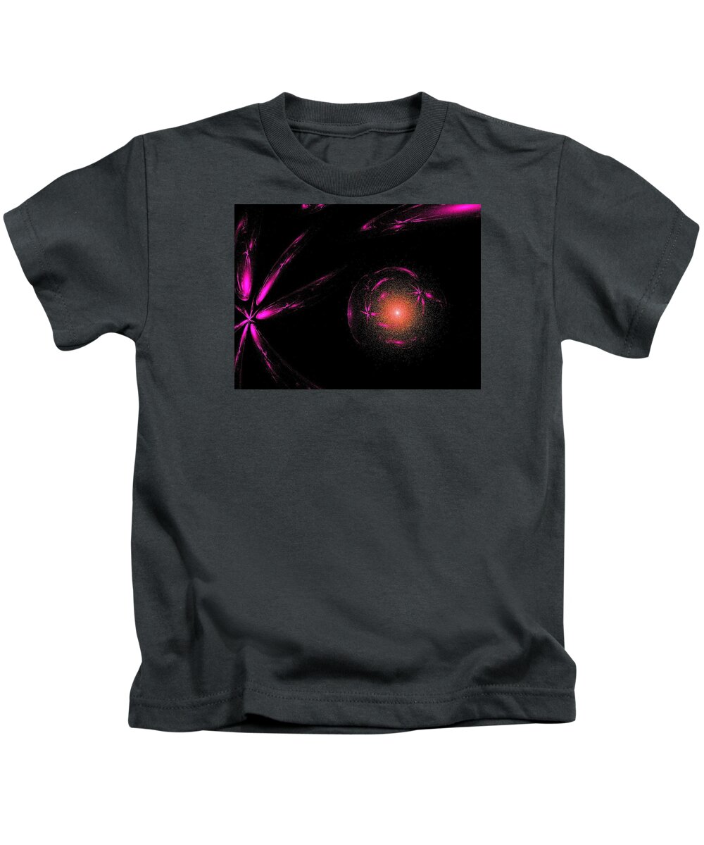 Abstract Art Kids T-Shirt featuring the digital art Different Yet Alike by John Welles
