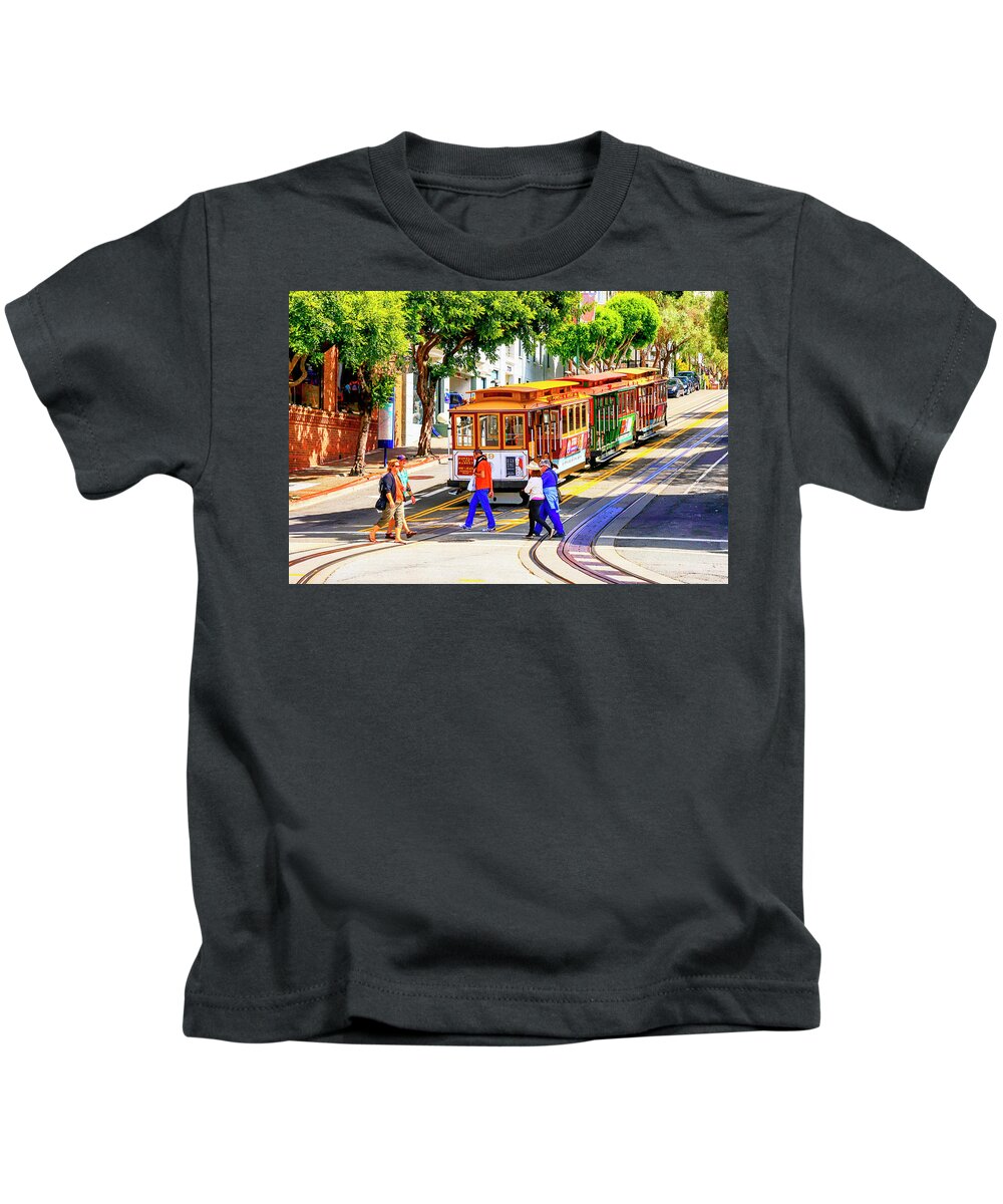 People Kids T-Shirt featuring the photograph Ding-Ding by Chris Smith