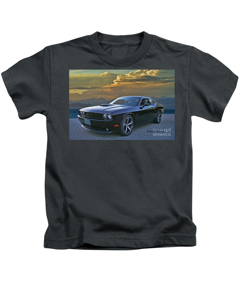  Kids T-Shirt featuring the photograph Dodge Challenger by Randy Harris