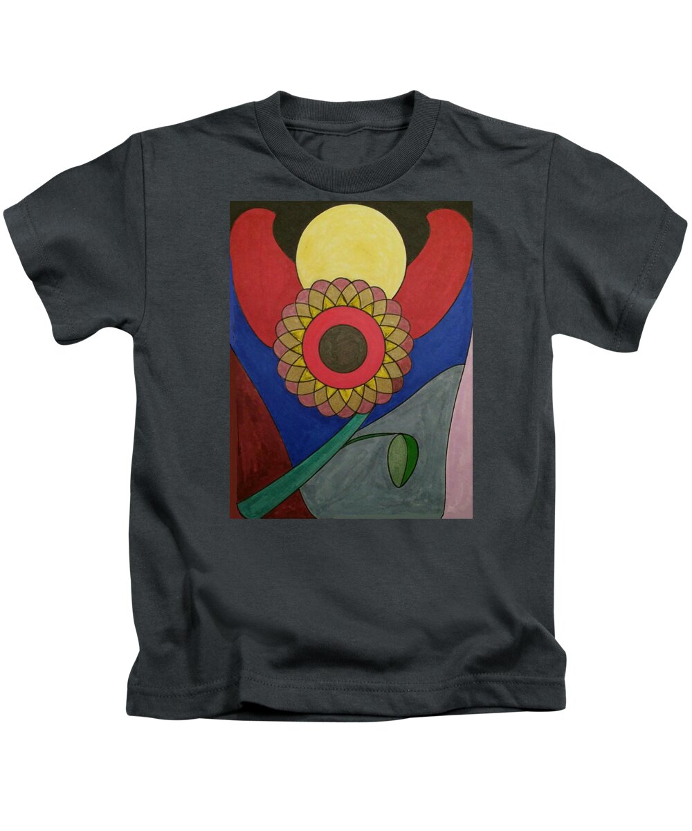 Geometric Art Kids T-Shirt featuring the glass art Dream 149 by S S-ray