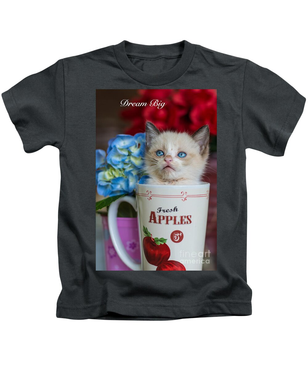 Kitty Kids T-Shirt featuring the photograph Dream Big by Metaphor Photo