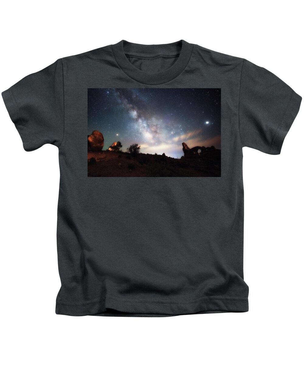 Fine Art Landscape Photography Kids T-Shirt featuring the photograph Dreamy by Russell Pugh