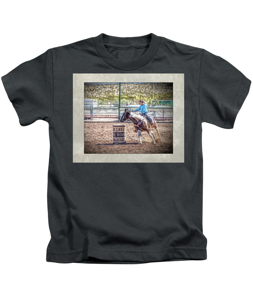 Cowgirl Kids T-Shirt featuring the digital art Dsc_7506_b1 by Walter Herrit