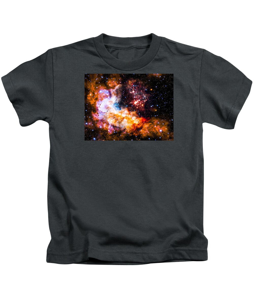 Space Kids T-Shirt featuring the photograph Dust Clouds In Motion. by Britten Adams