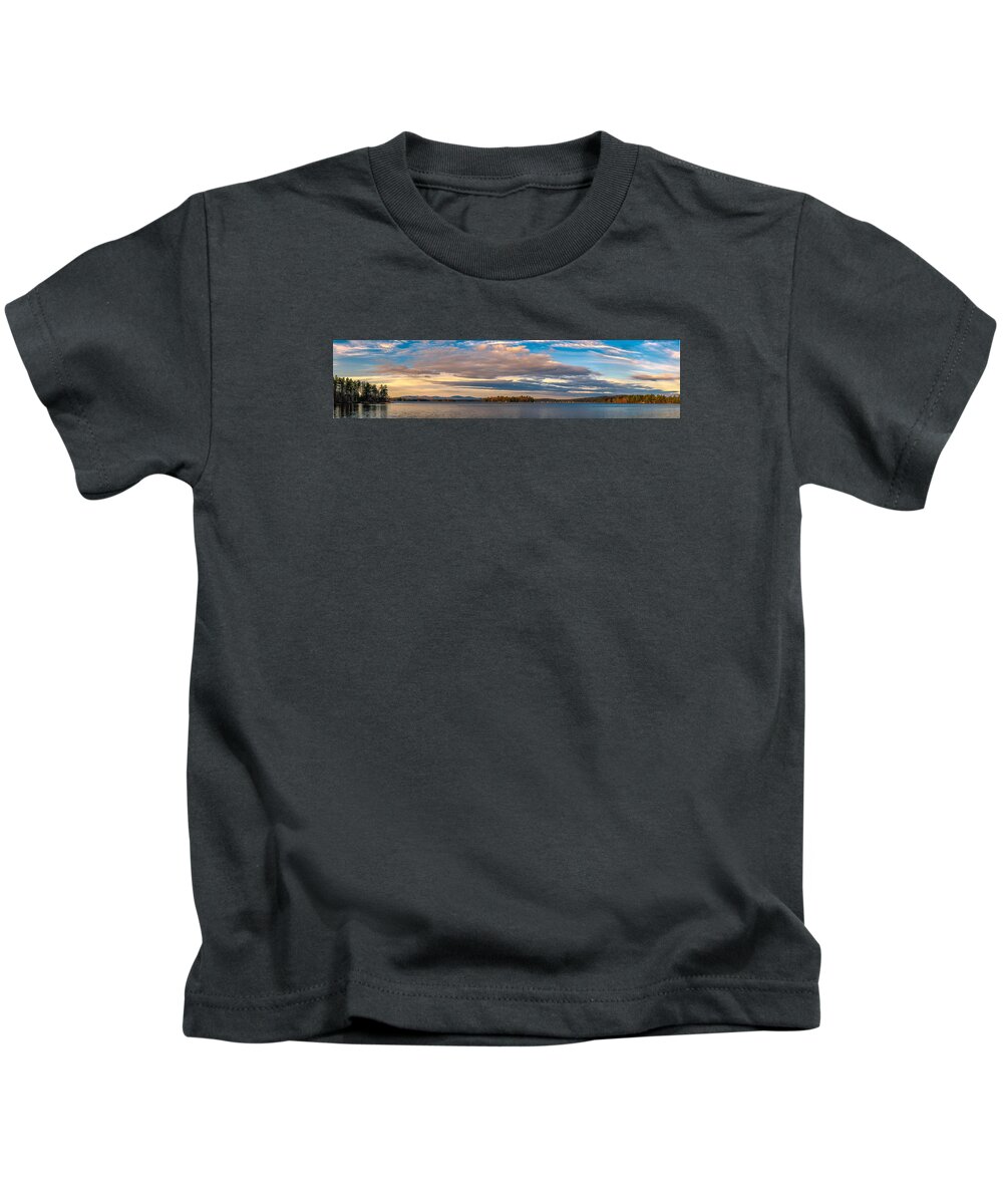 Brookfield Kids T-Shirt featuring the photograph Early Morning at Lake Wentworth by Thomas Lavoie