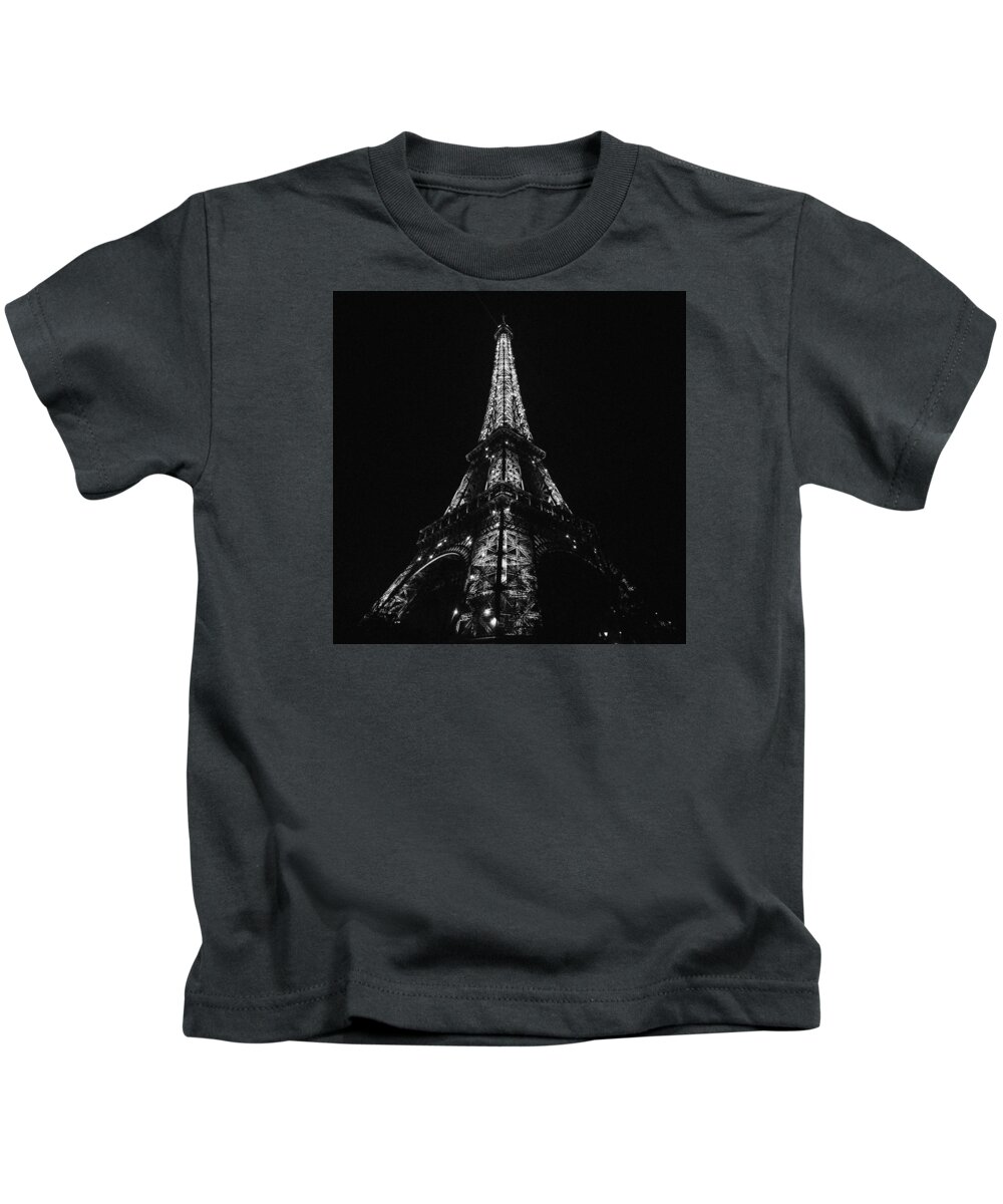 Architecture Kids T-Shirt featuring the photograph Eiffel Tower Illumination by Marcus Karlsson Sall