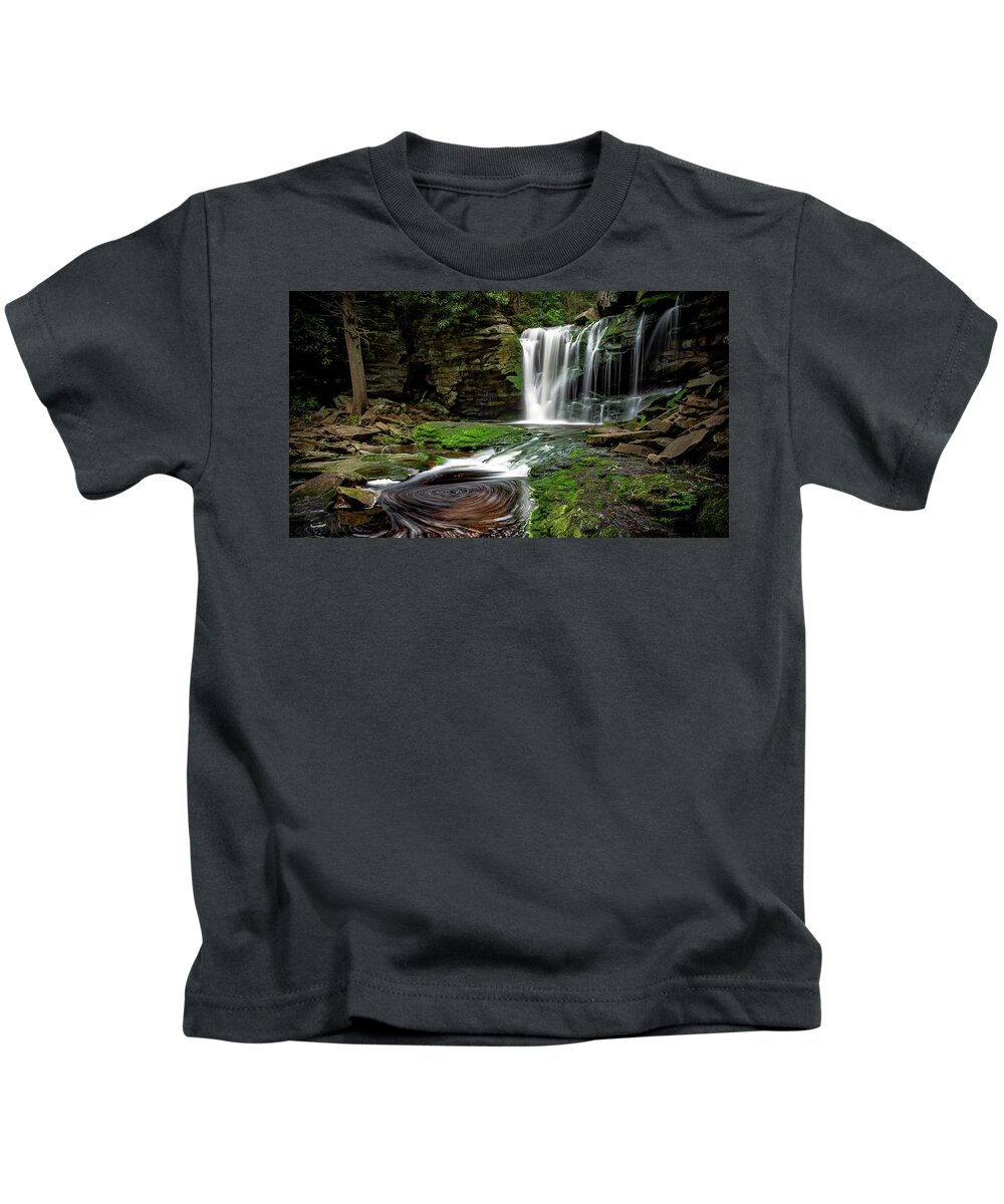 Waterfall Kids T-Shirt featuring the photograph Elakala Falls by C Renee Martin