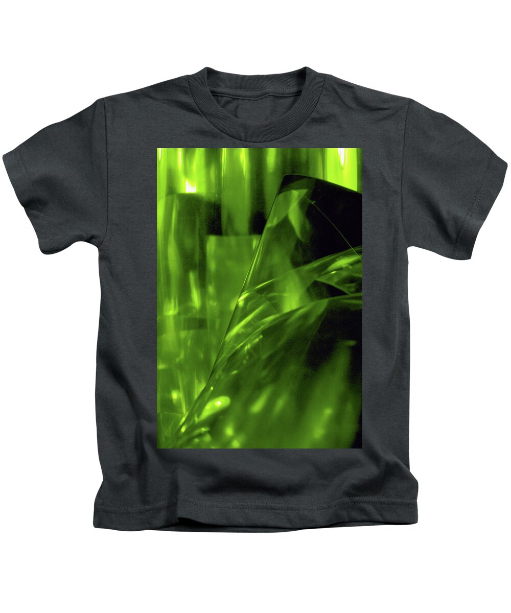 Abstract Kids T-Shirt featuring the photograph Emerald City by Kathy Corday