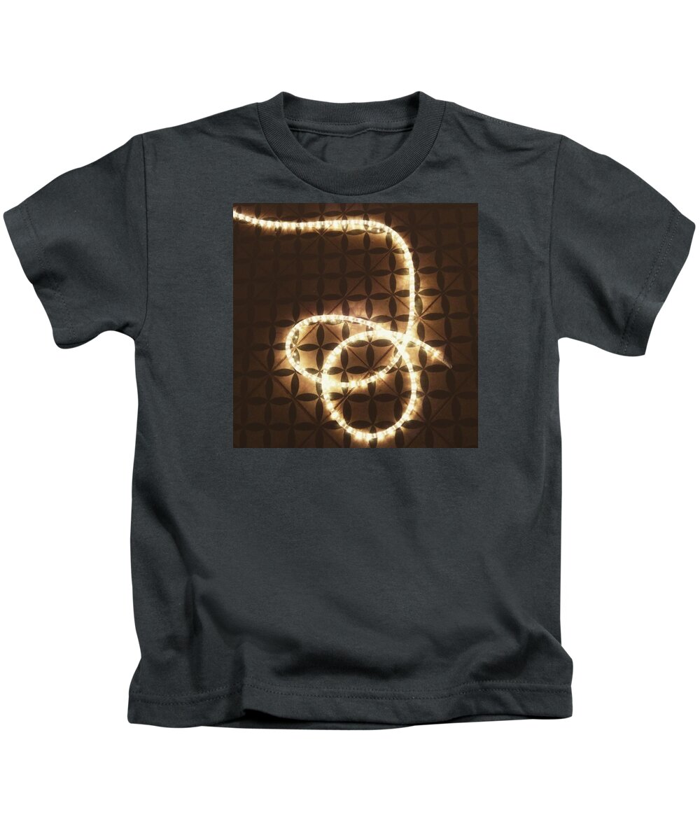 Light Kids T-Shirt featuring the photograph Lights by The Yellow Loops