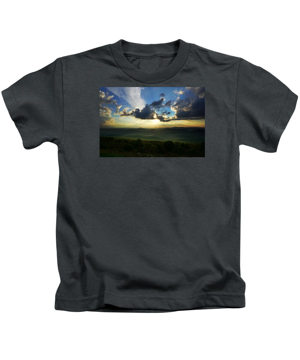 Sunset Kids T-Shirt featuring the photograph Turbulence by Amanda Jones