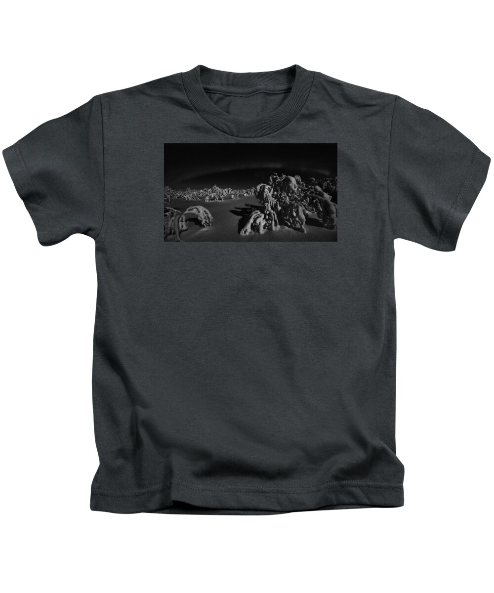 Moonlight Kids T-Shirt featuring the photograph Etude en noir et blanc by Pekka Sammallahti