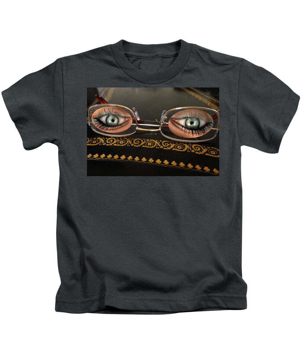 Humor Kids T-Shirt featuring the photograph Eye Glasses by Bruce IORIO