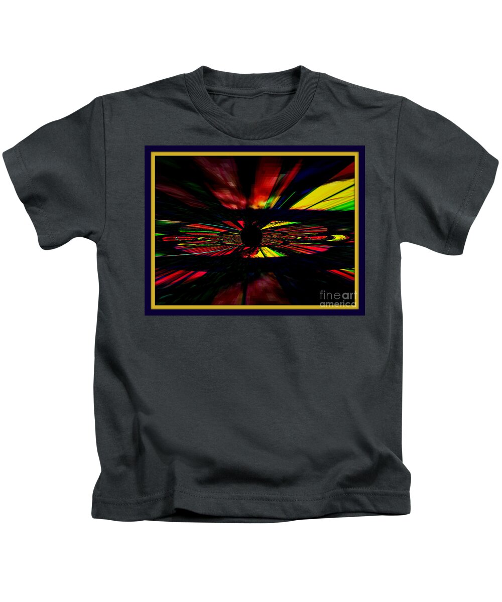 Digital Kids T-Shirt featuring the digital art Eye of the Universe by Leslie Revels