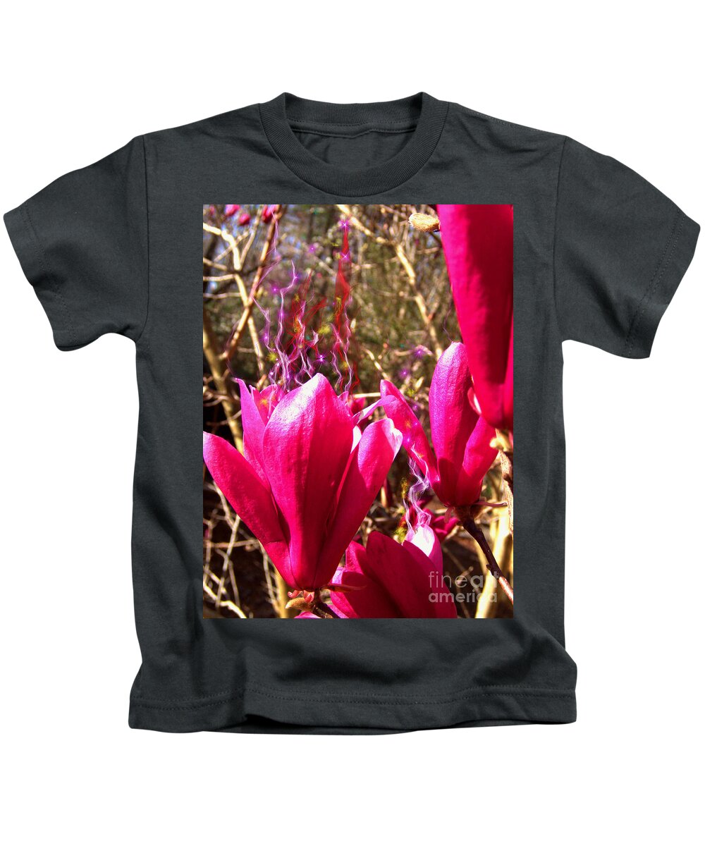 Fairy Kids T-Shirt featuring the photograph Fairy Fire by Nicole Angell
