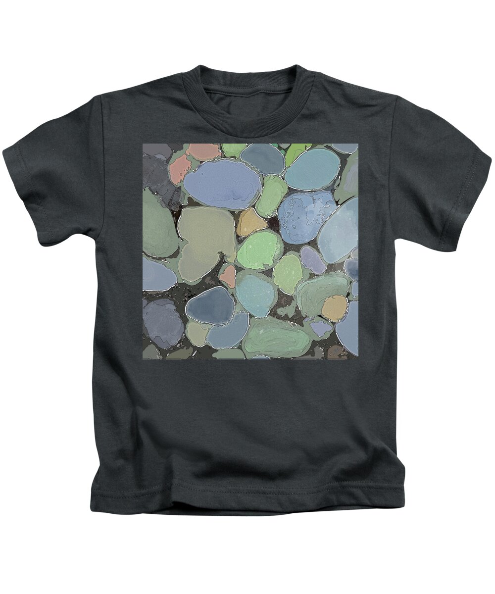 Pebbles Kids T-Shirt featuring the digital art Fairy Pool by Gina Harrison