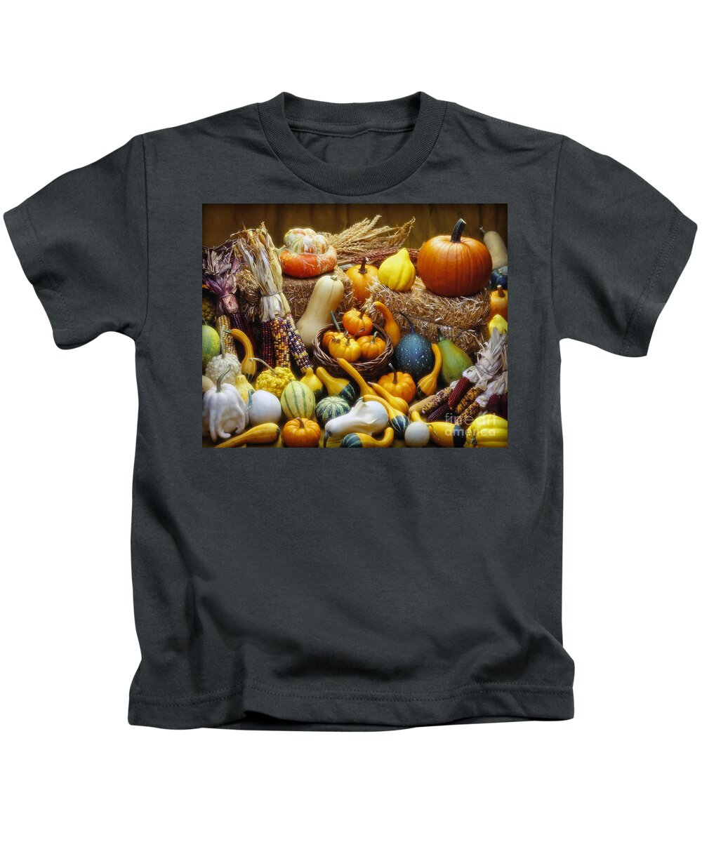Harvest Kids T-Shirt featuring the photograph Fall Harvest by Martin Konopacki