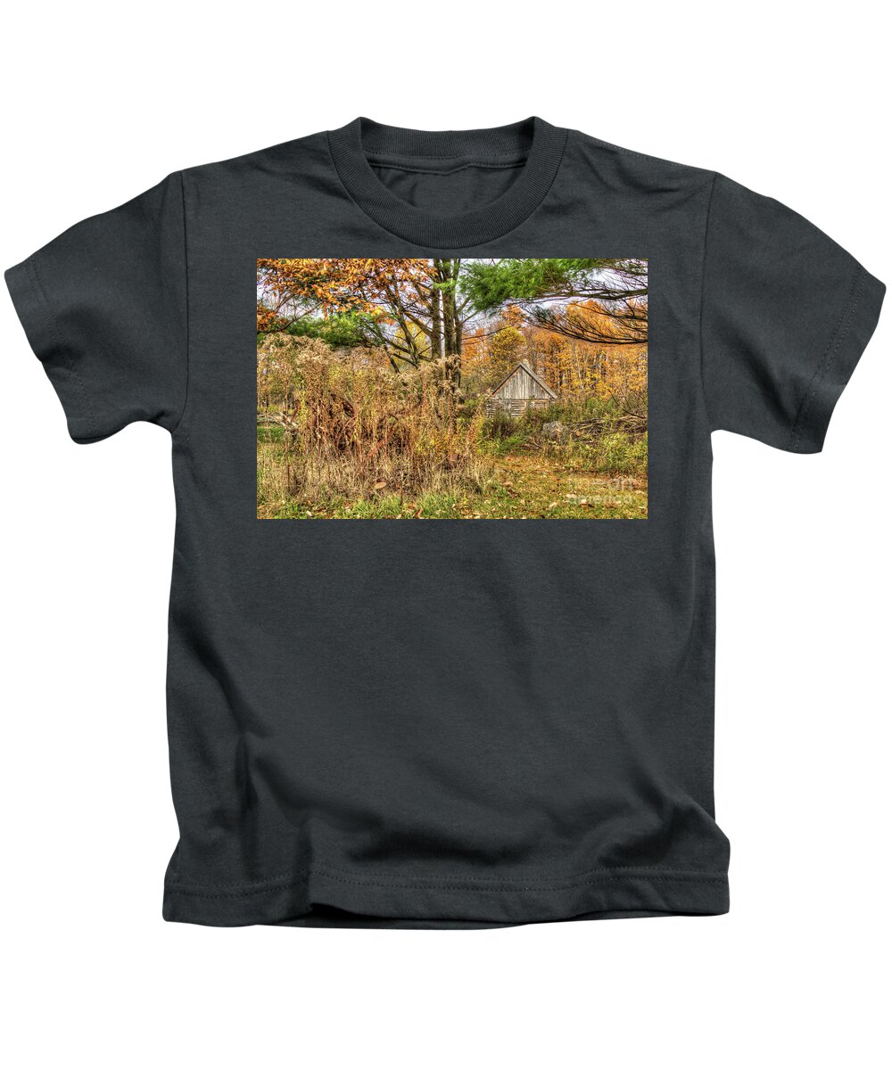 Fall Kids T-Shirt featuring the photograph Fall in The Woods by Rod Best