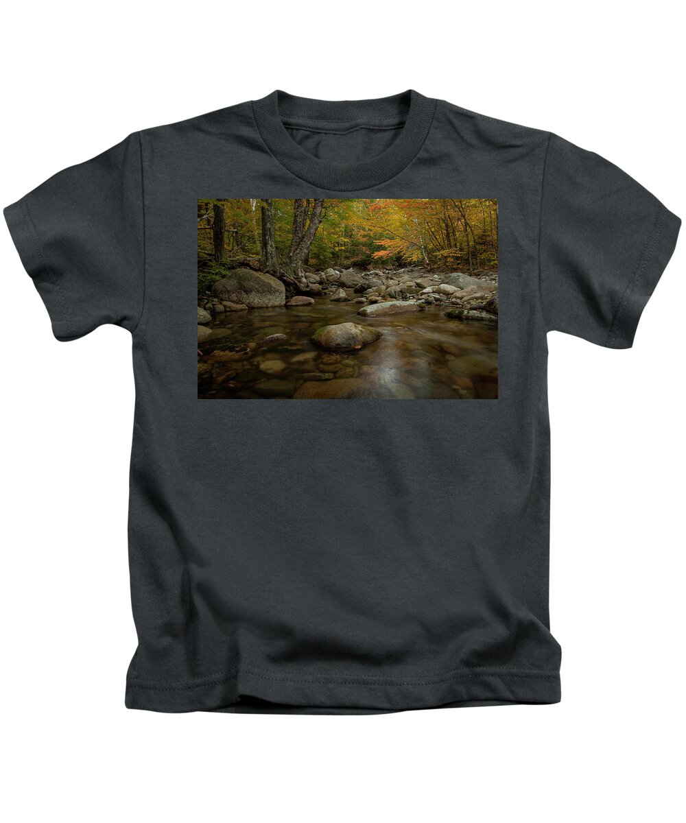 Fall Kids T-Shirt featuring the photograph Fall on the Gale River by Benjamin Dahl