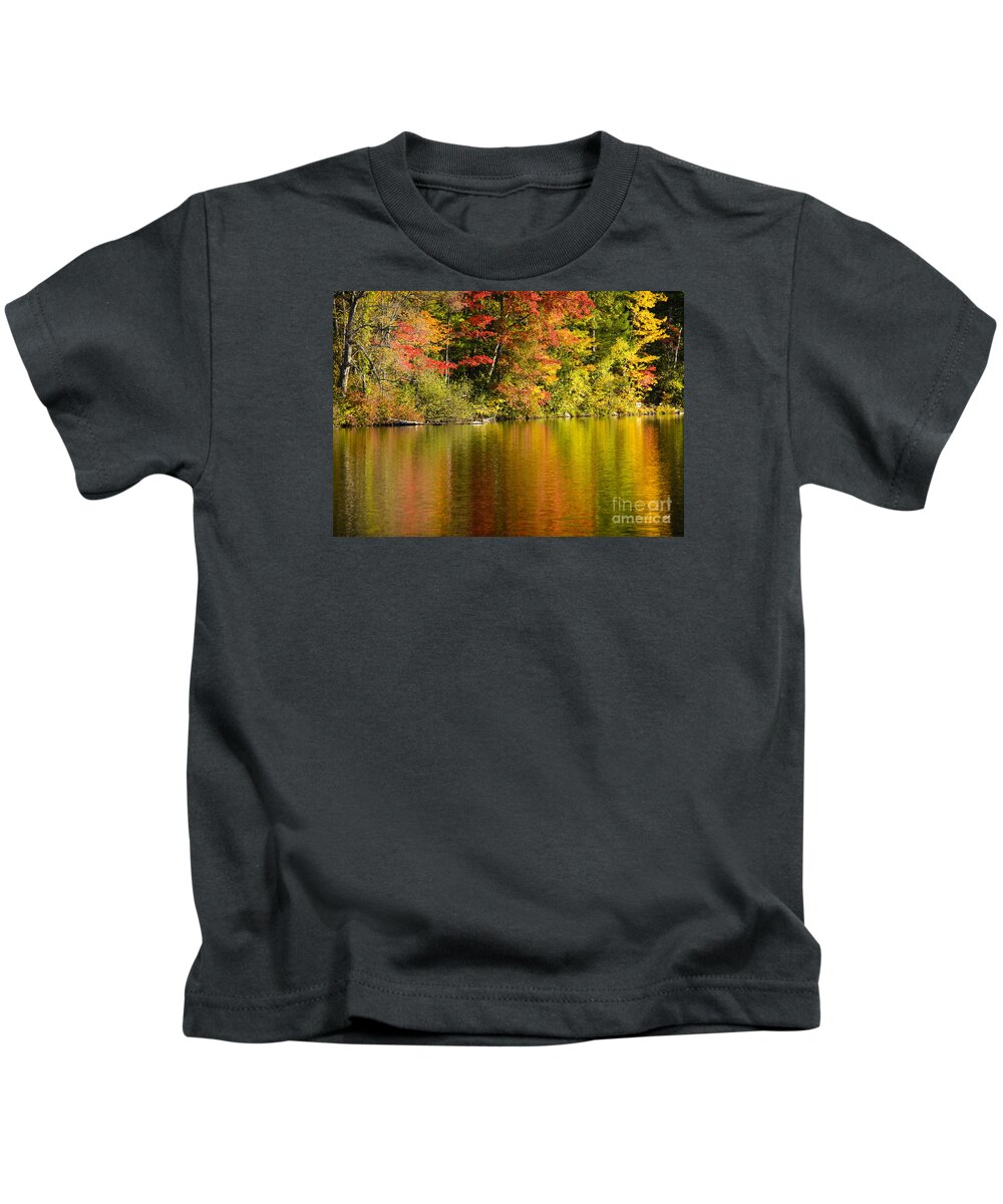 Fall Kids T-Shirt featuring the photograph Fall Reflections by Alana Ranney