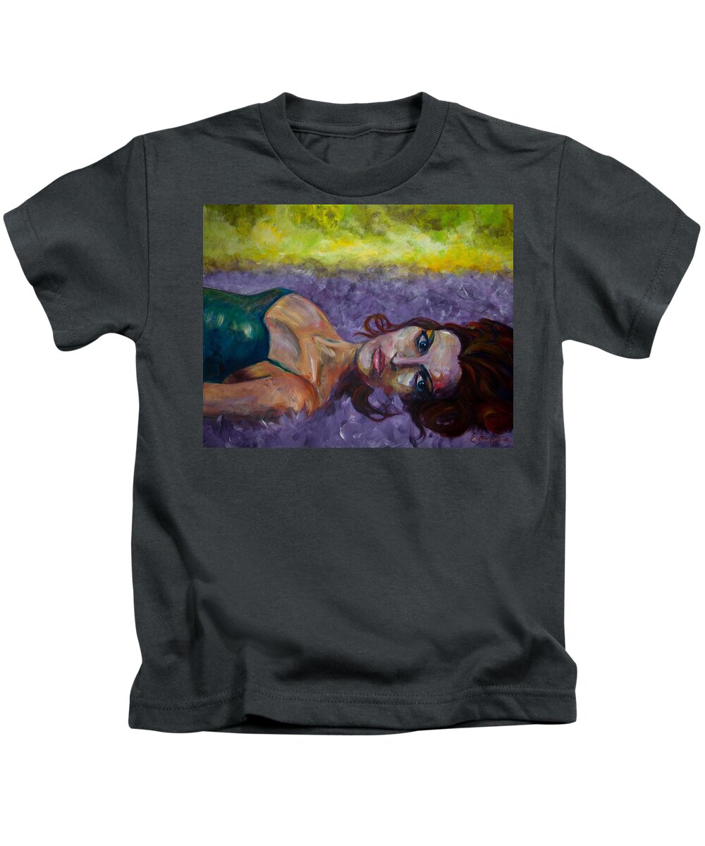 Expressive Kids T-Shirt featuring the painting Fallen by Jason Reinhardt