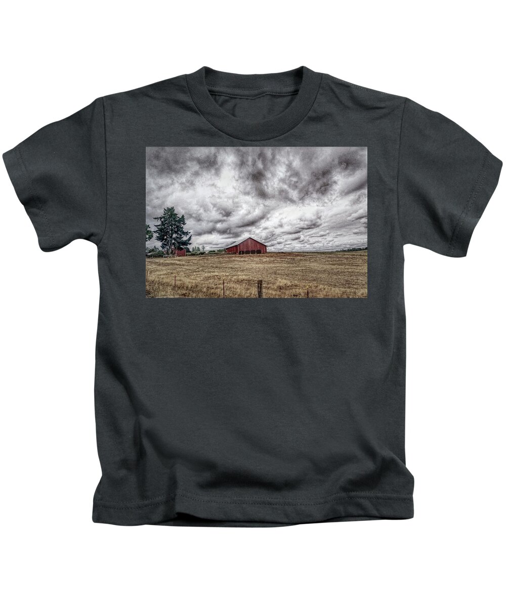 Farm Kids T-Shirt featuring the photograph Farm Country by Bonnie Bruno
