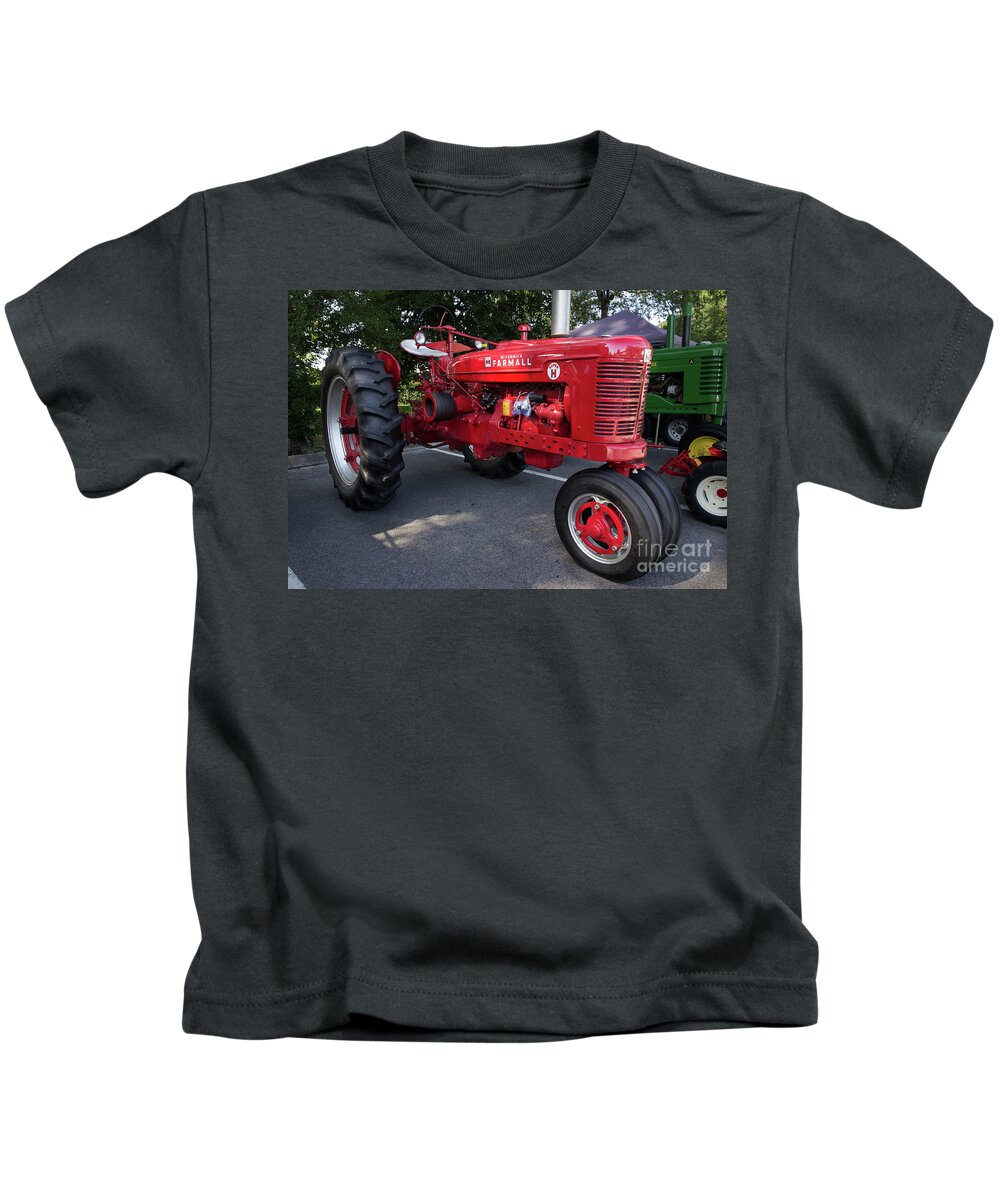 Tractor Kids T-Shirt featuring the photograph Farmall H by Mike Eingle